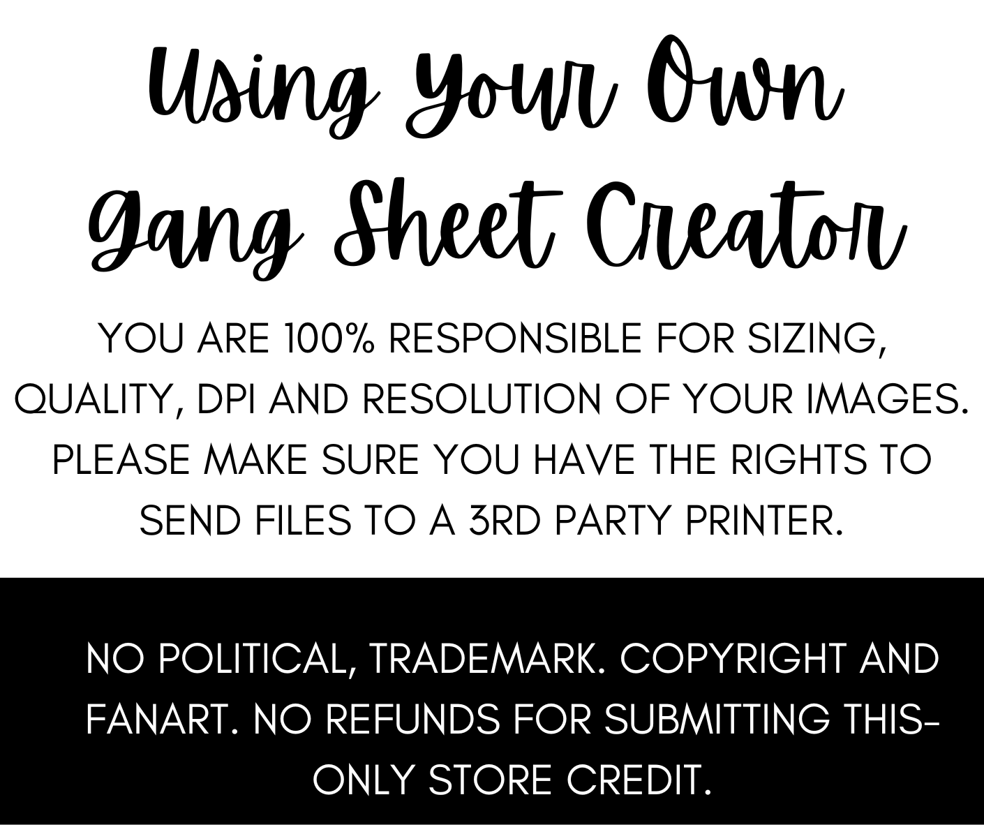 CUSTOM GANG SHEET DTF Transfer-USING YOUR OWN CREATOR – D&EC Wholesale