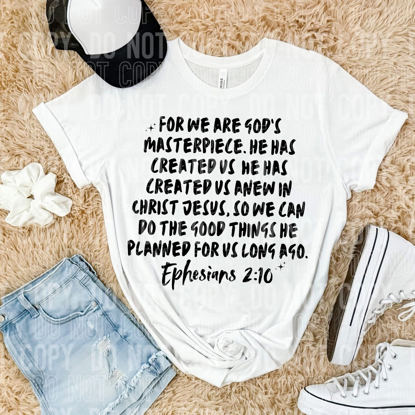 For we are God's masterpiece. He has created us- DTF Transfer