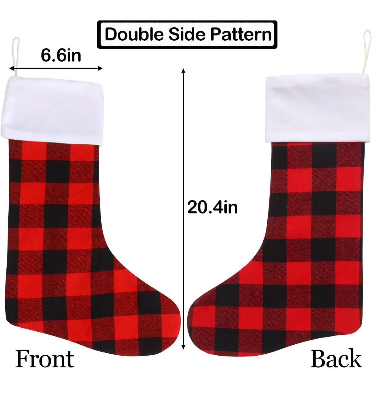 Plaid Leather Custom Patch-STOCKING