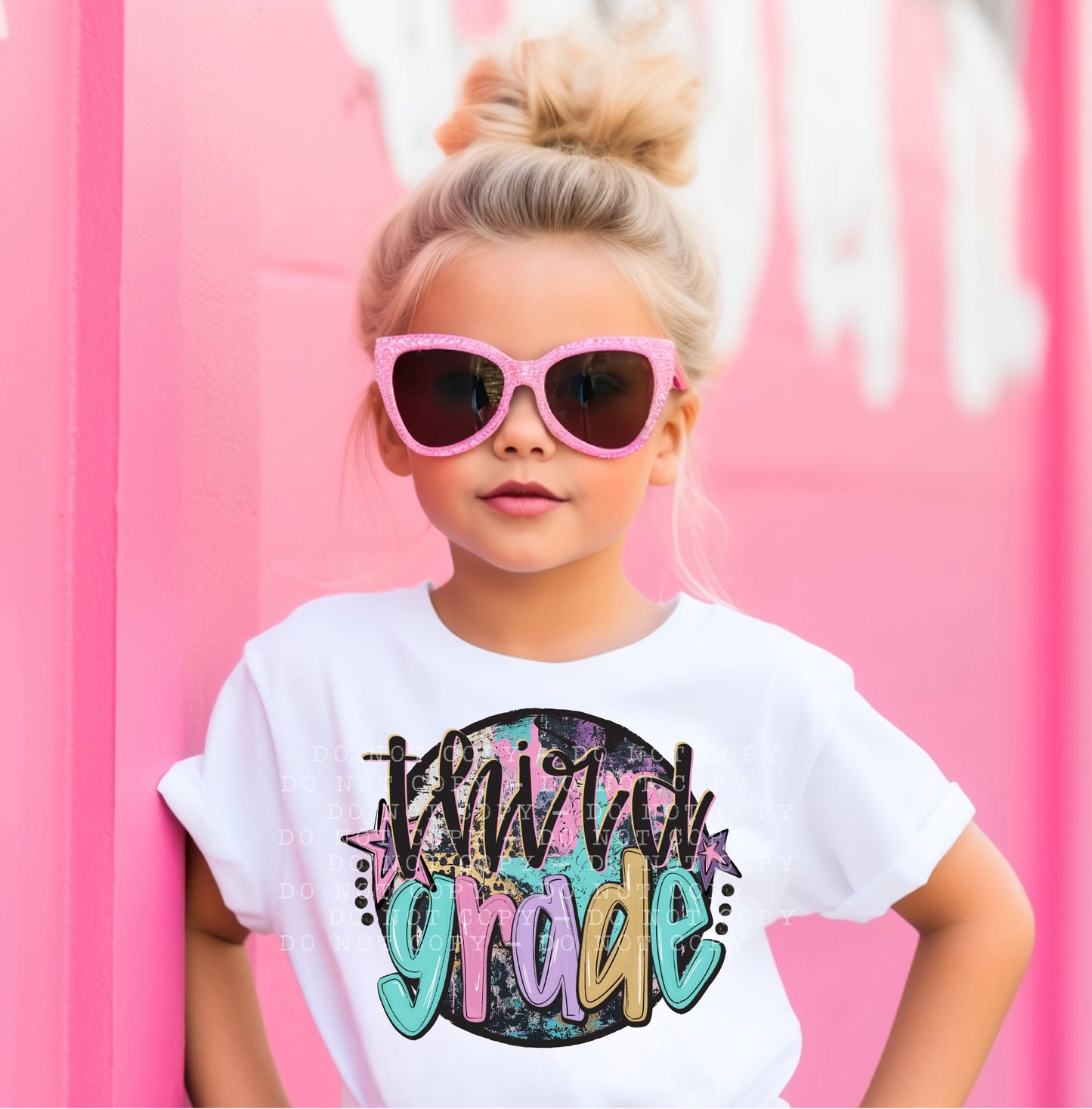 Grades-Back to school-Circle Grunge- DTF Transfer