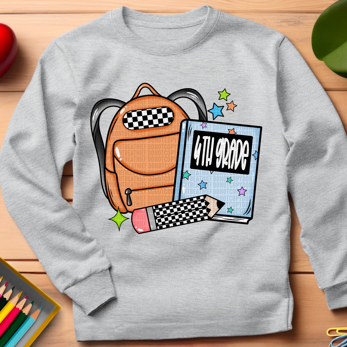 Boy Grade Backpack & Notebook- DTF transfer