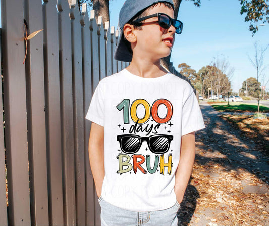 100 days Bruh-Youth- completed tee
