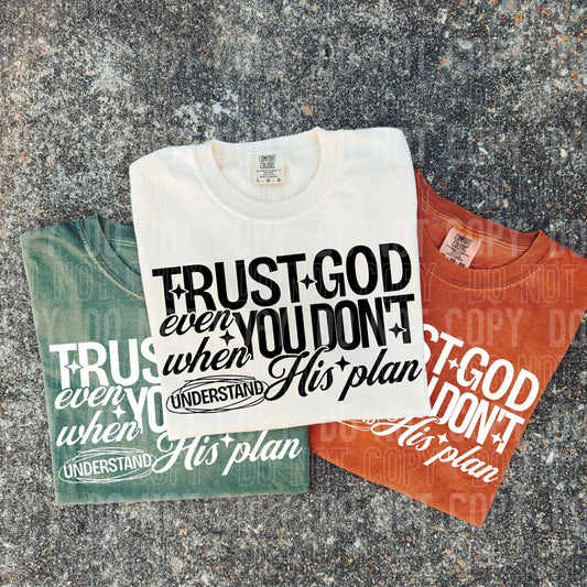Trust God even when you don't understand His plan- DTF Transfer