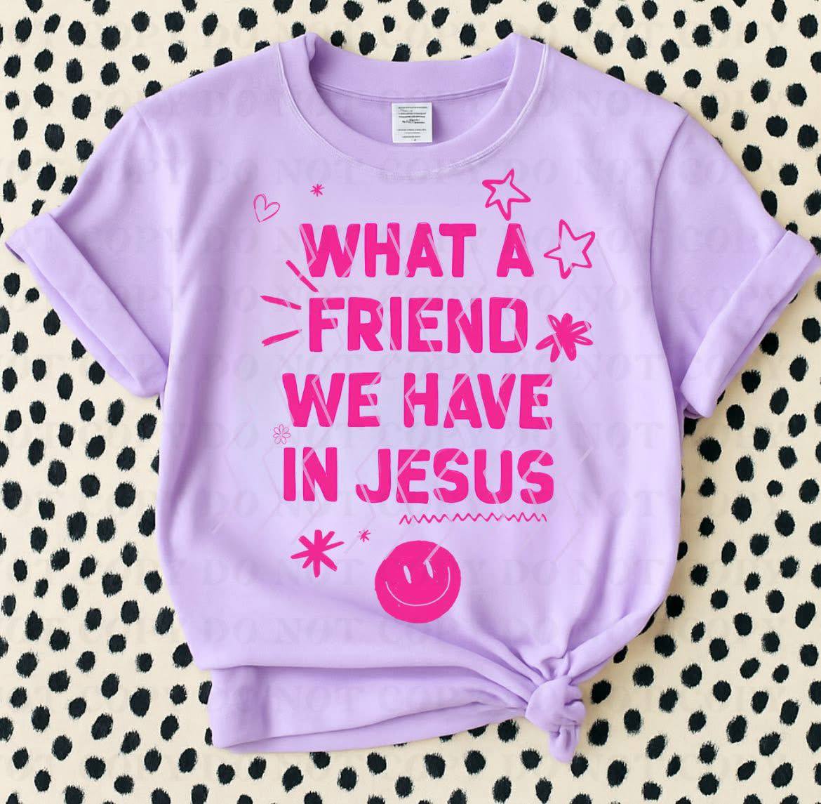 What a friend we have in Jesus with Stars - DTF Transfer