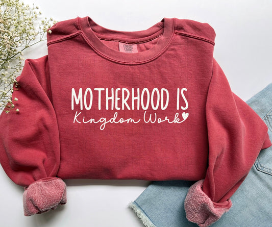 Motherhood is Kingdom work- DTF Transfer