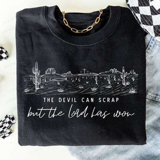 The Devil can scrap-DTF Transfer