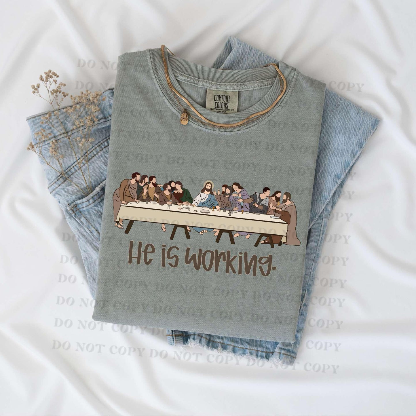 He is working 4 - DTF Transfer