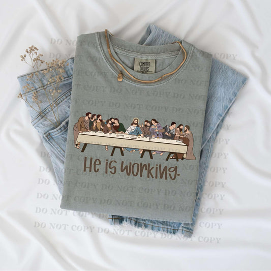 He is working 4 - DTF Transfer