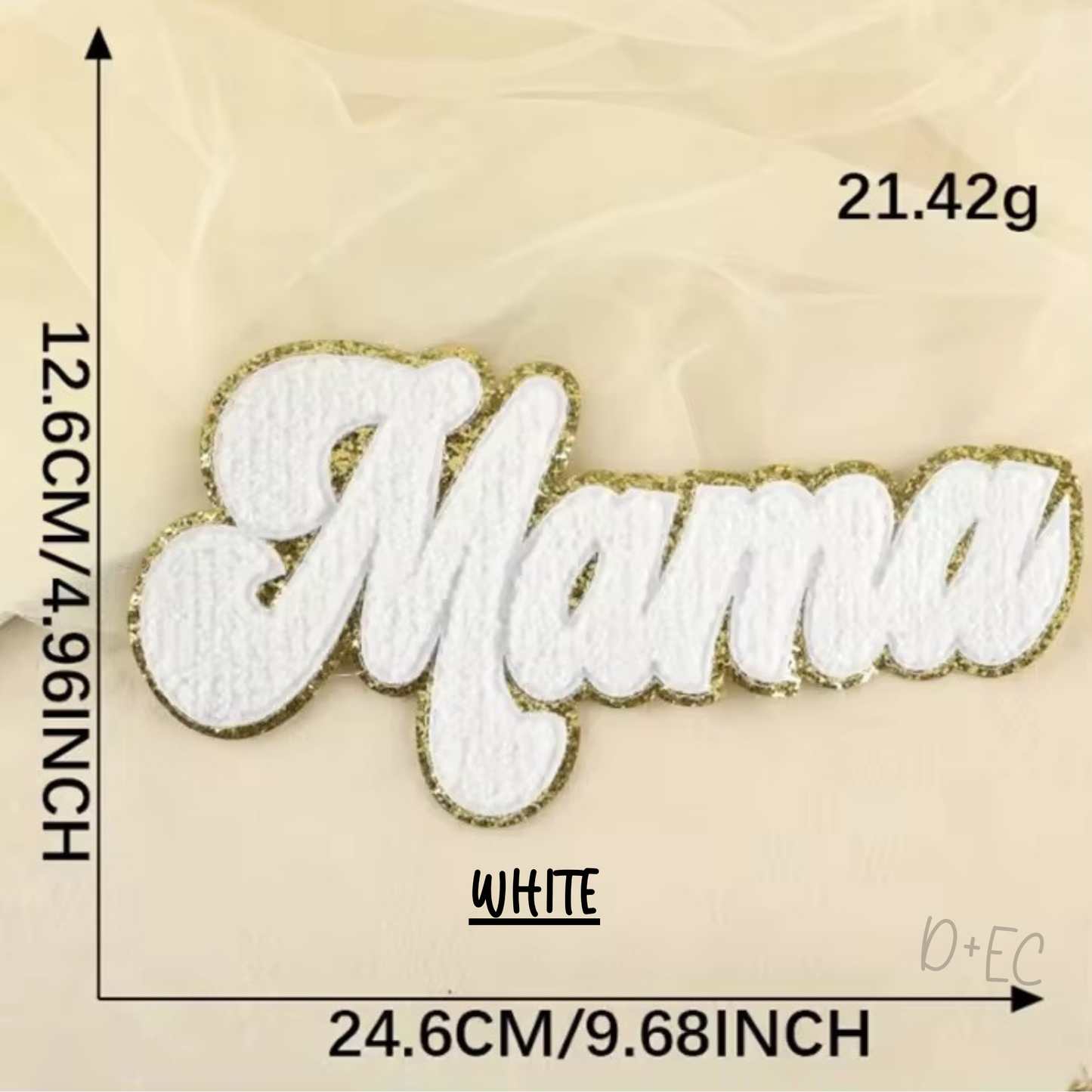 Glitter-Mama-Embroidery Patches- Chenille Patch