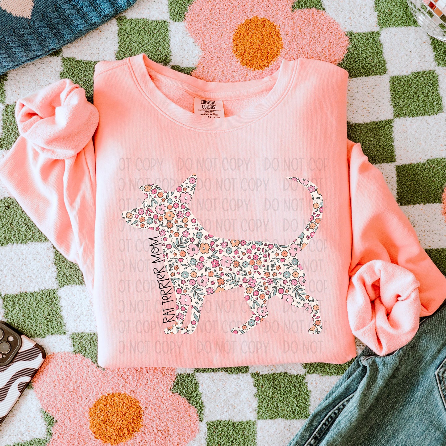 Dog Mom Floral- DTF Transfer