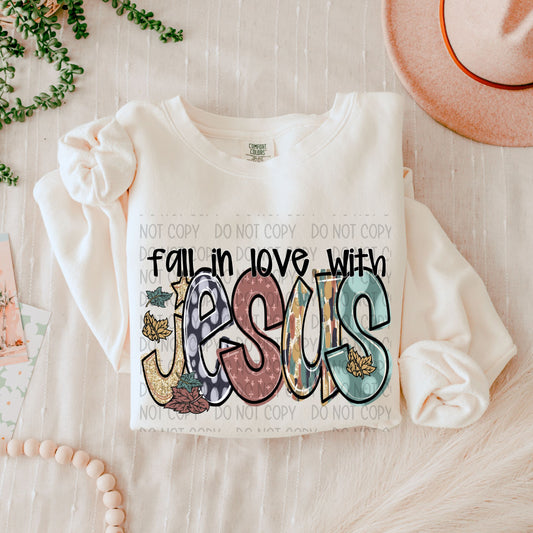 Fall in love with Jesus-DTF Transfers