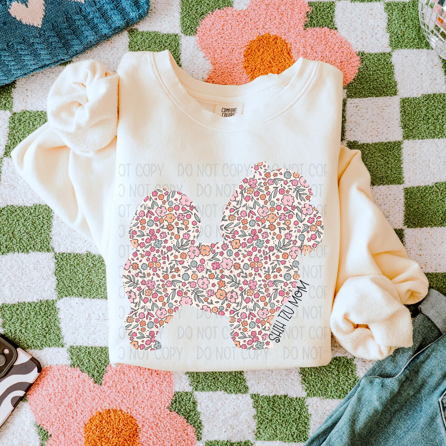 Dog Mom Floral- DTF Transfer