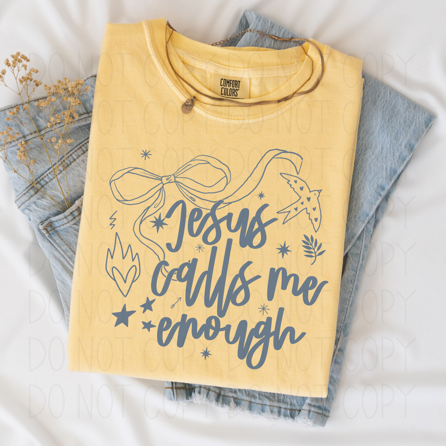 Jesus calls me enough- DTF Transfer