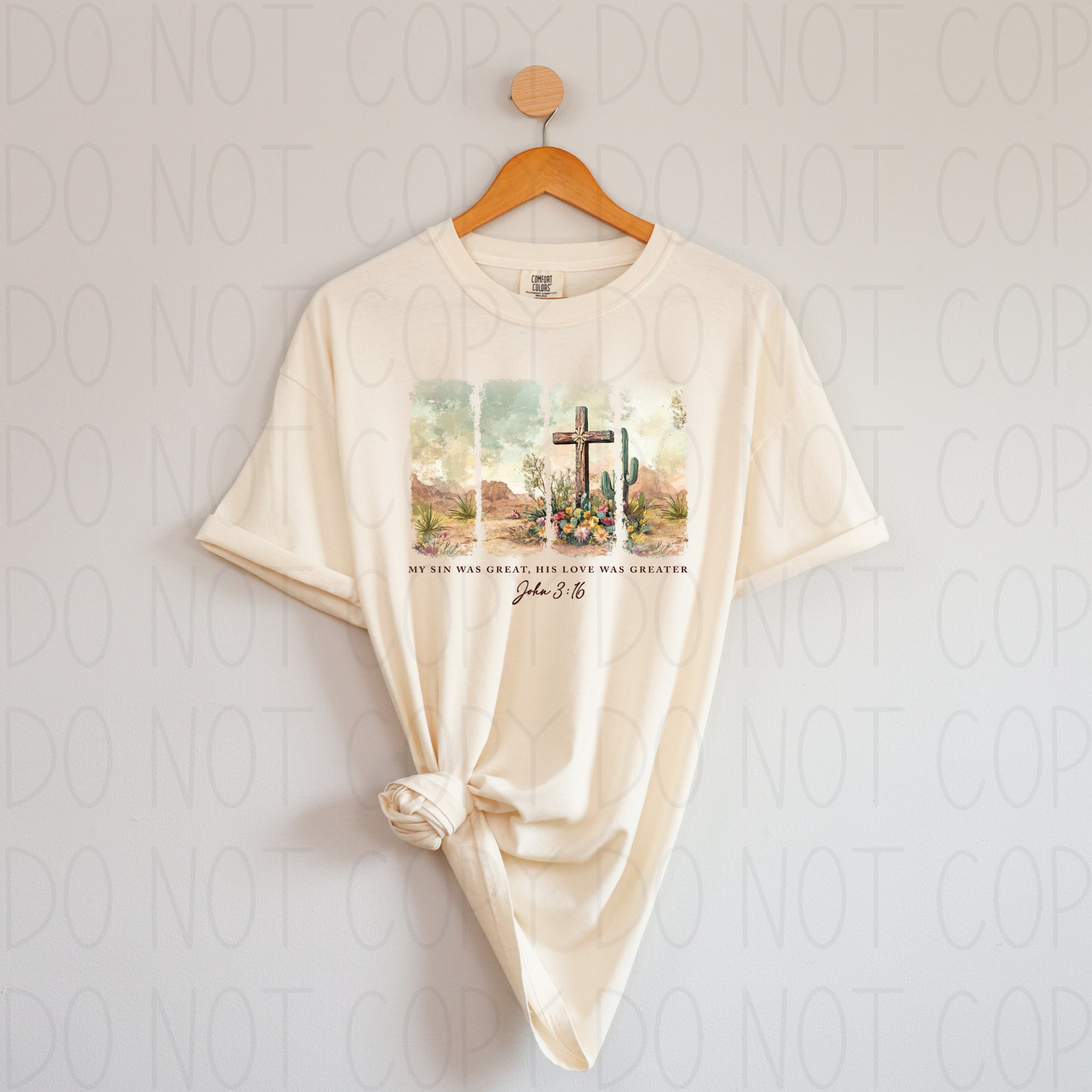 My sin was great, His love was greater- DTF Transfer