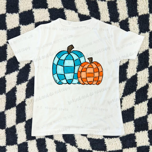 Teal Orange Pumpkin-DTF Transfer