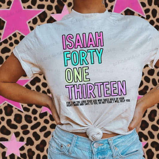 Isaiah 41:13-DTF Transfer