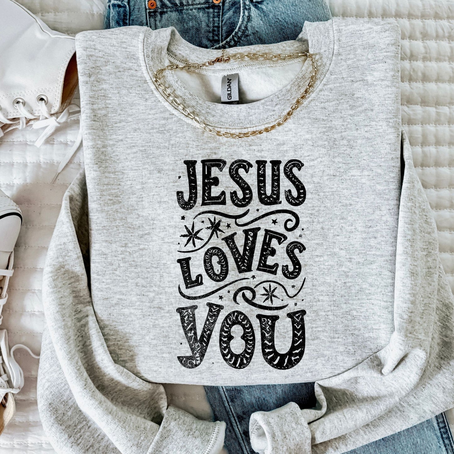 Jesus loves you- DTF transfer