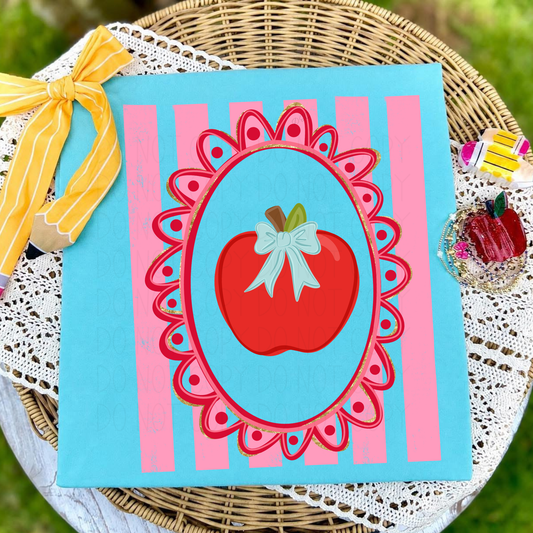 Apple Striped- DTF Transfer
