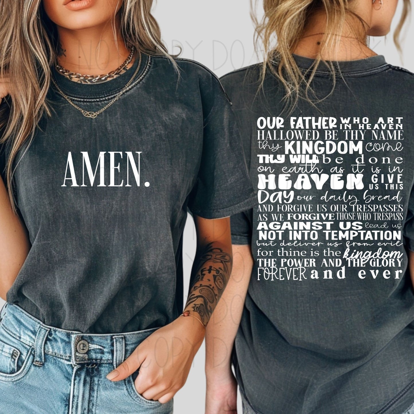 The Lord's Prayer-Amen-SET-DTF Transfer