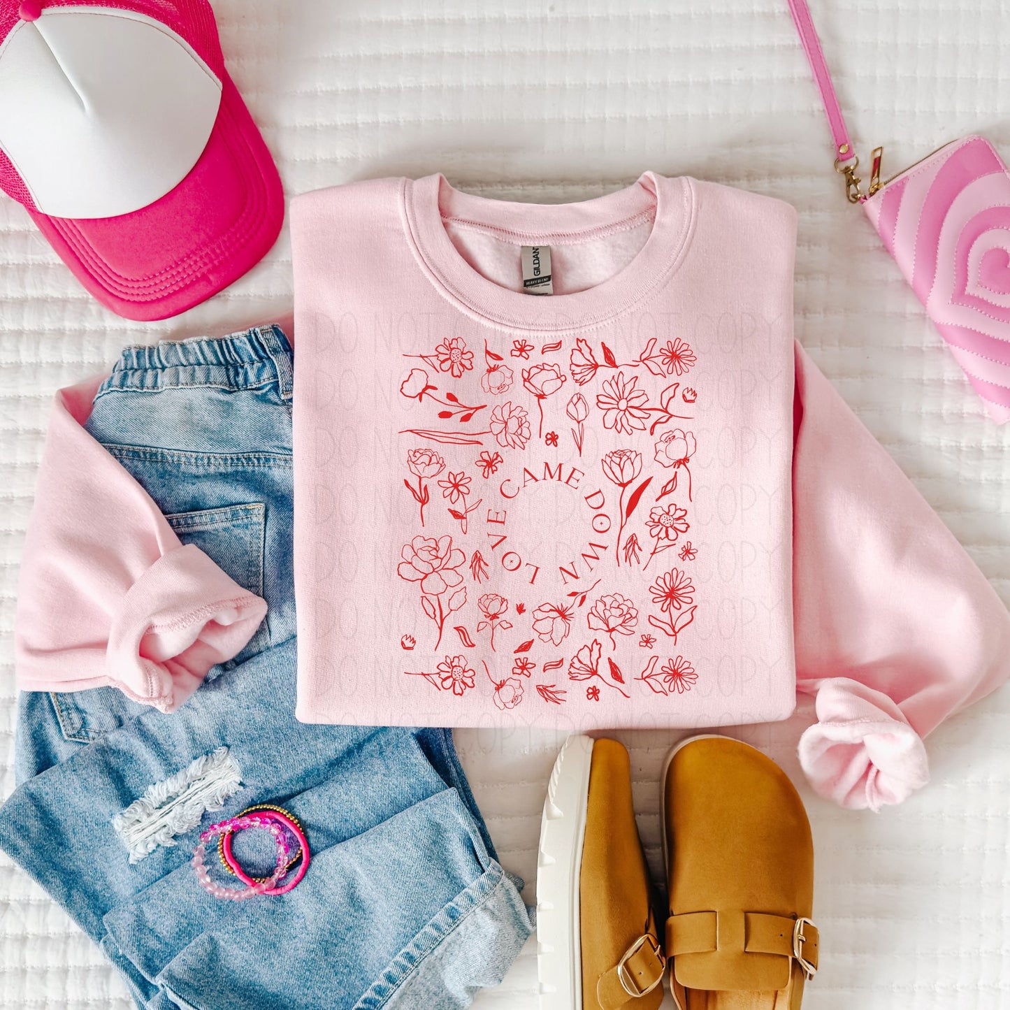 Love came down- DTF transfer