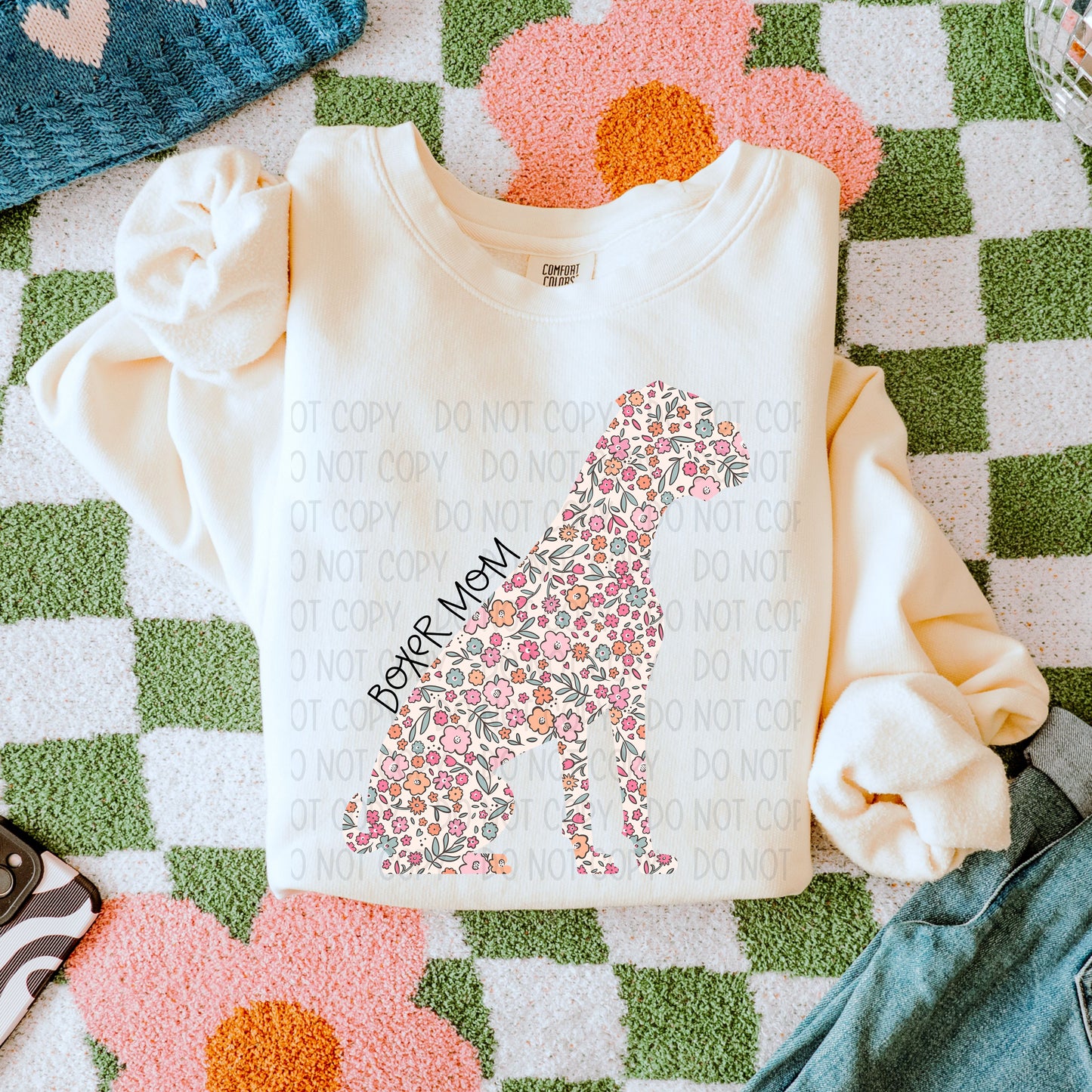 Dog Mom Floral- DTF Transfer