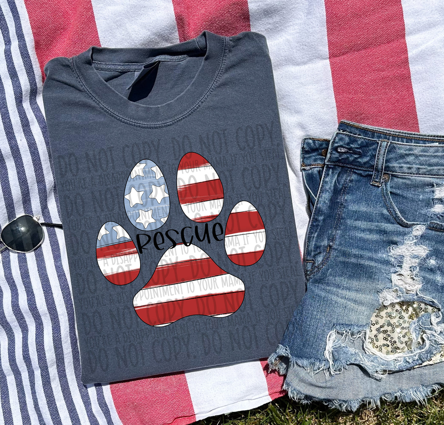 Patriotic Tee- Comfort Color