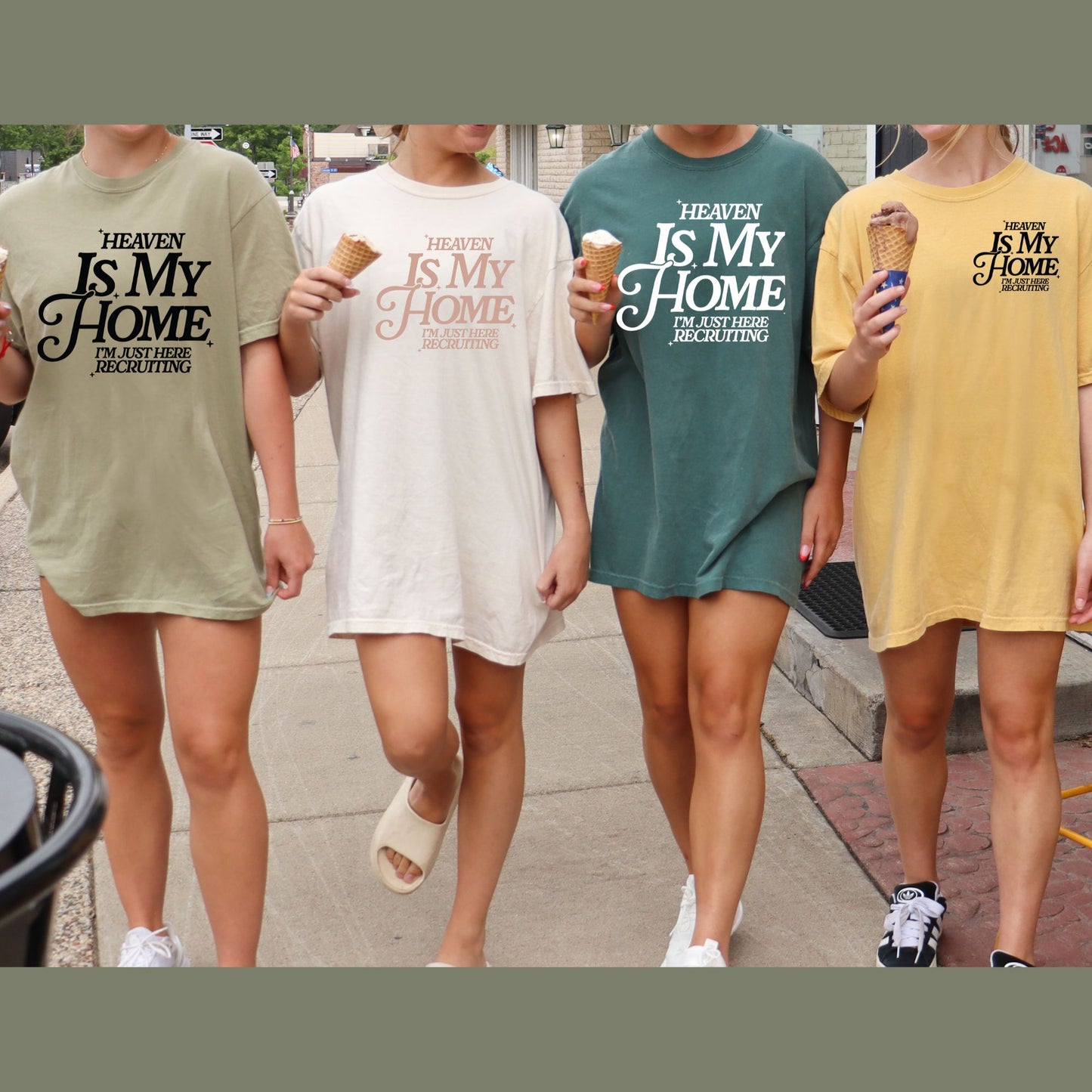 Heaven is my home I'm just here recruiting-DTF TRANSFER