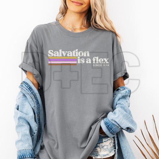 Salvation is a flex- DTF Transfer