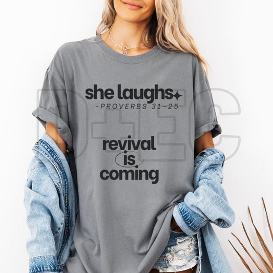 She laughs Proverbs 31-25- DTF Transfer