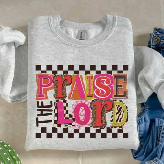 Praise The Lord checkers- DTF Transfer