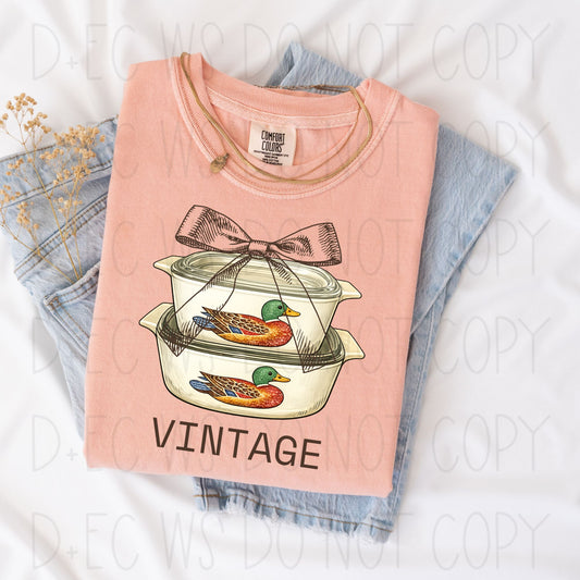 Vintage-Duck cookware- DTF Transfer