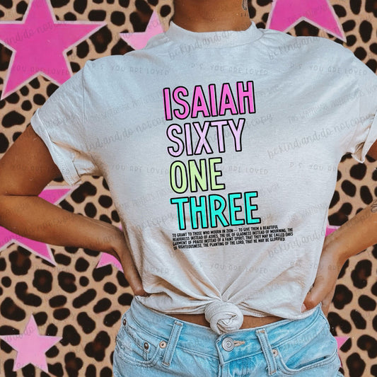 Isaiah 61:3-DTF Transfer