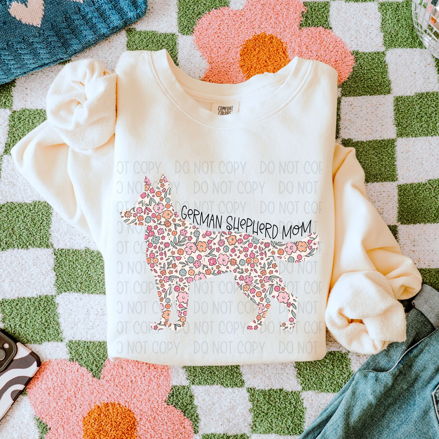 Dog Mom Floral- DTF Transfer