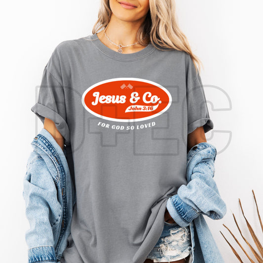 Jesus & Co John 3:16- DTF Transfer