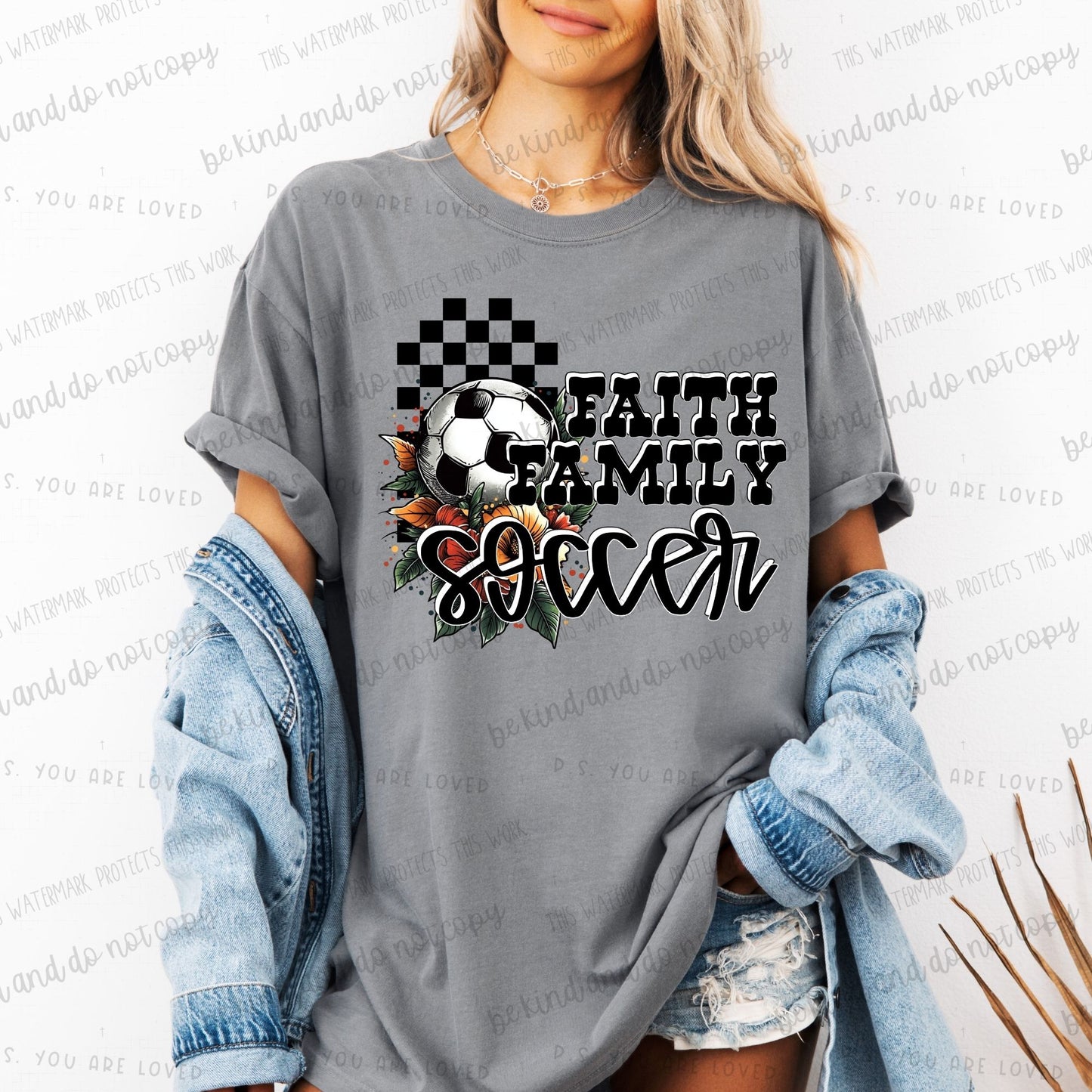 Family Faith Soccer-DTF Transfer