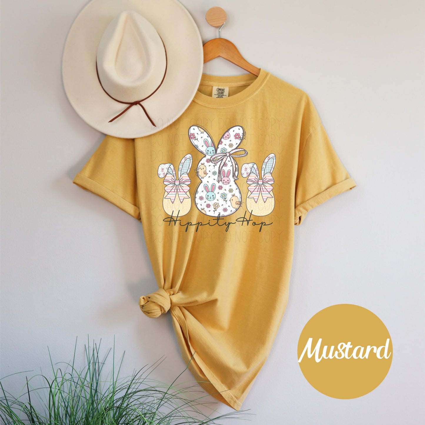 Hippity Hop Yellow Bunnies- DTF Transfer