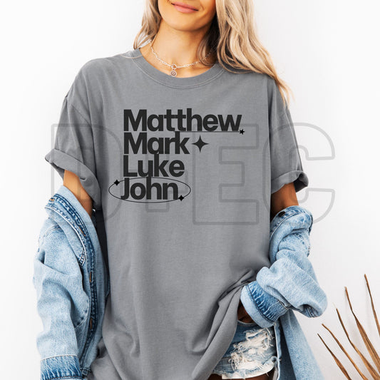 Matthew Mark Luke John- DTF Transfer