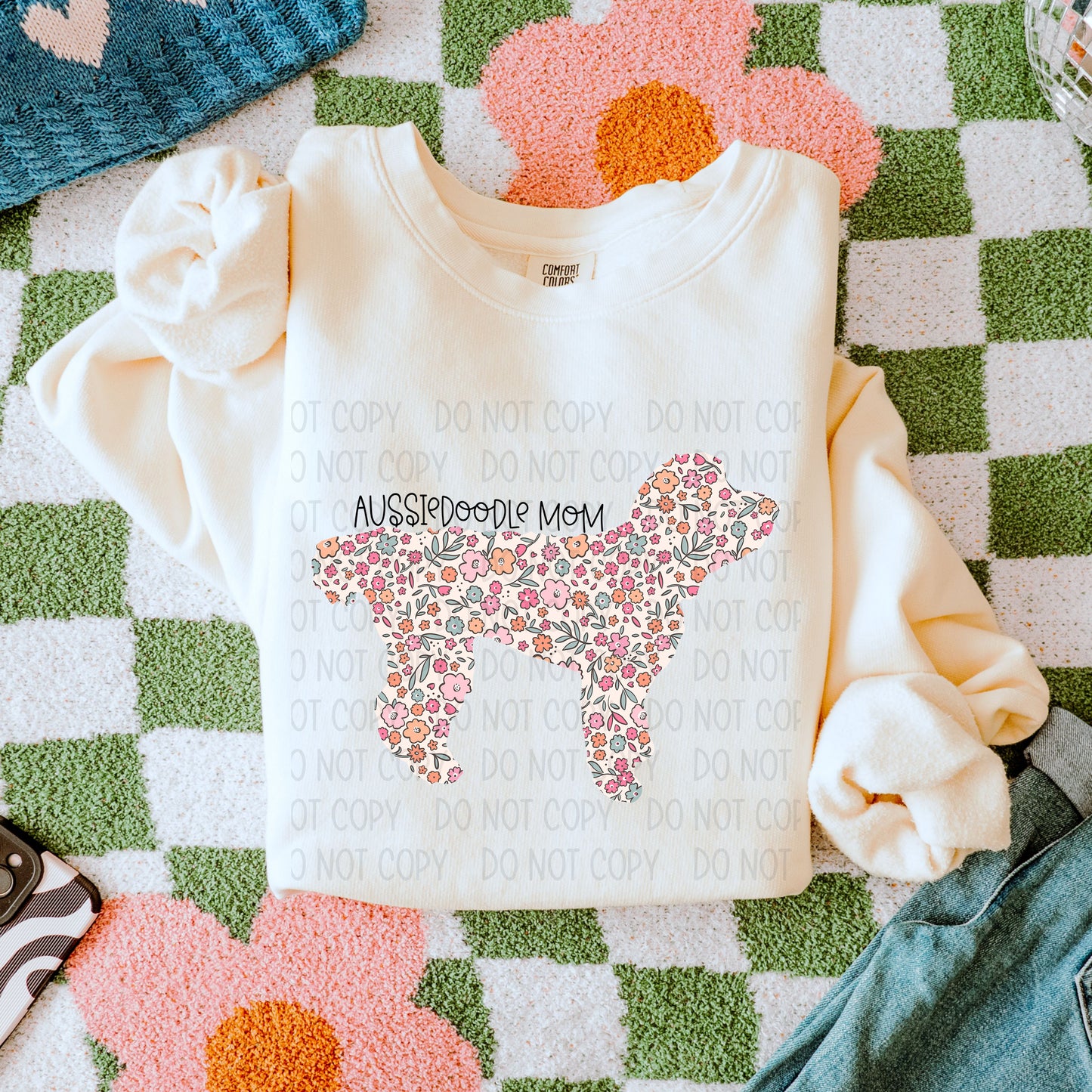 Dog Mom Floral- DTF Transfer