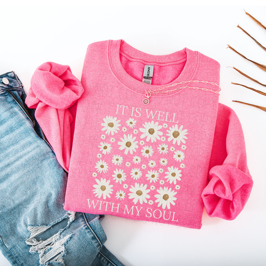 It is well with my soul- DTF Transfer (FLOWER)