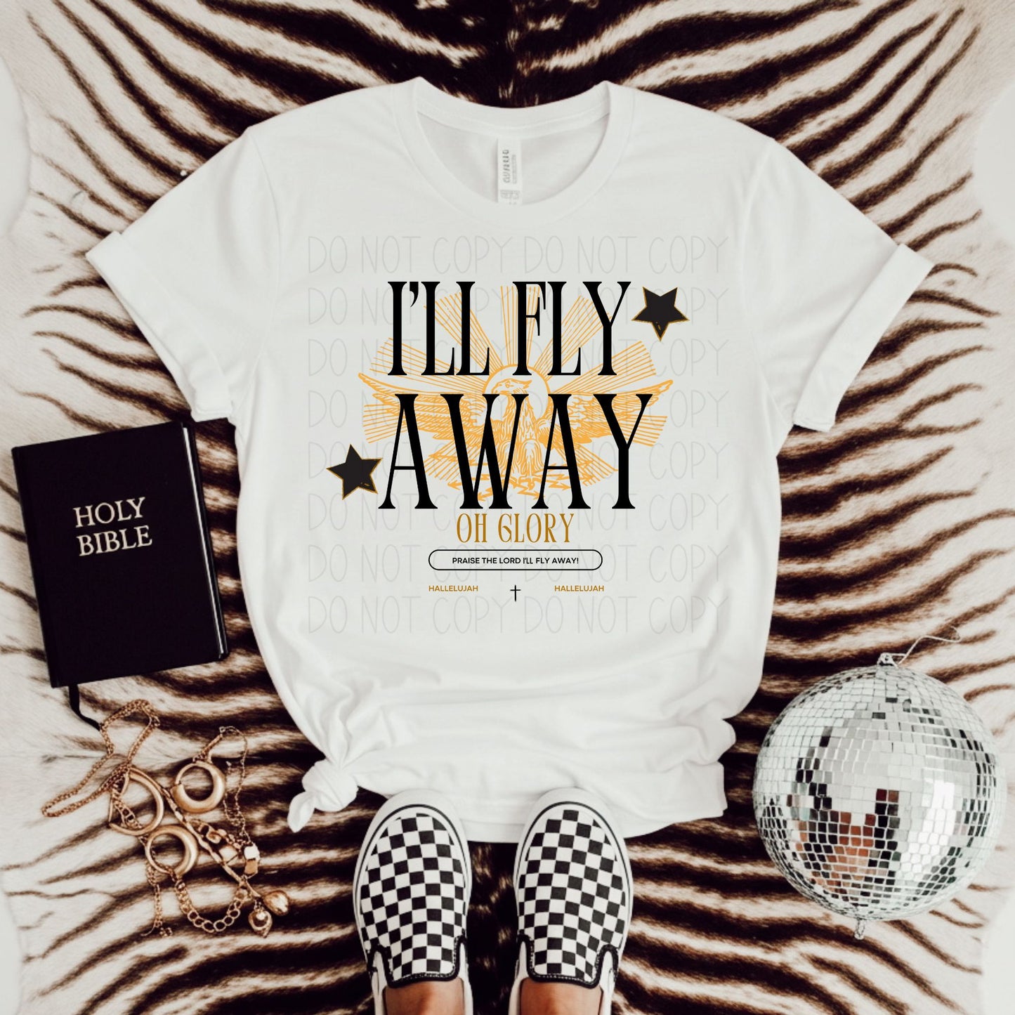 I'll Fly Away Oh Glory-DTF Transfer