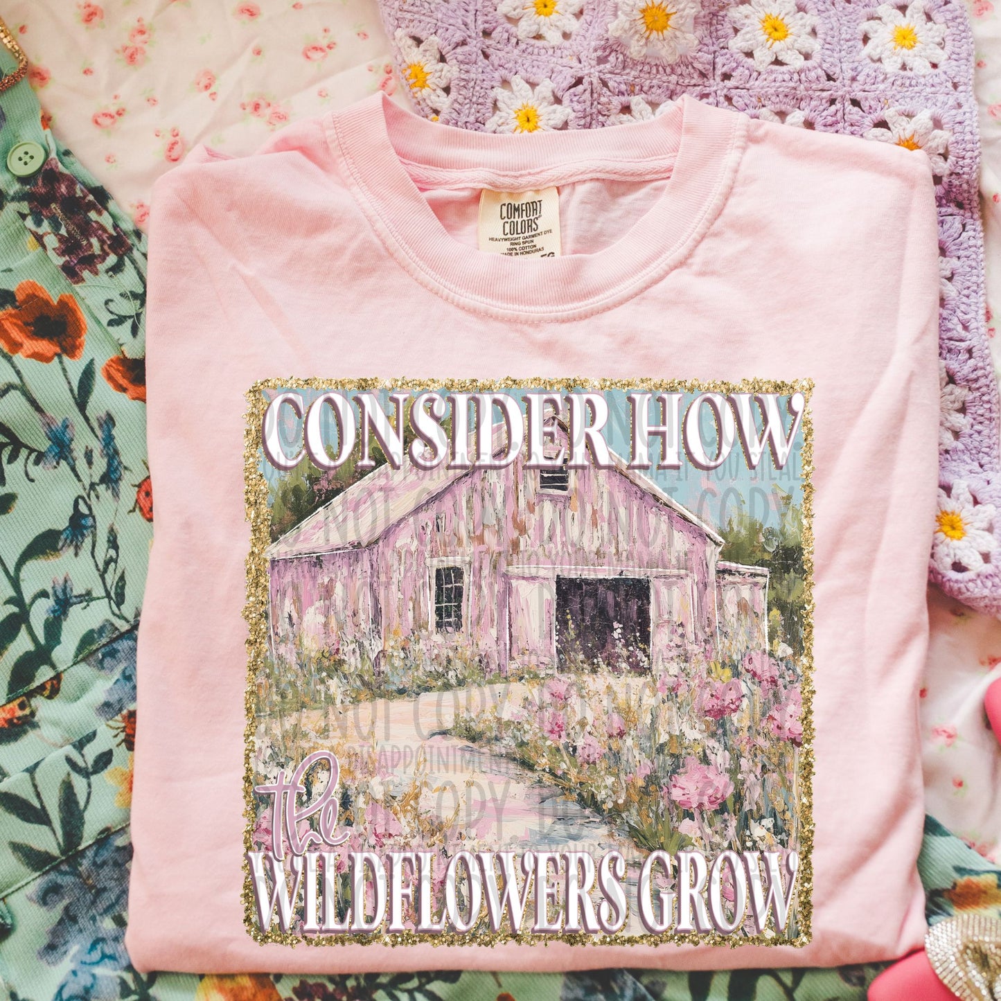 Consider how the wildflowers grow-DTF Transfer