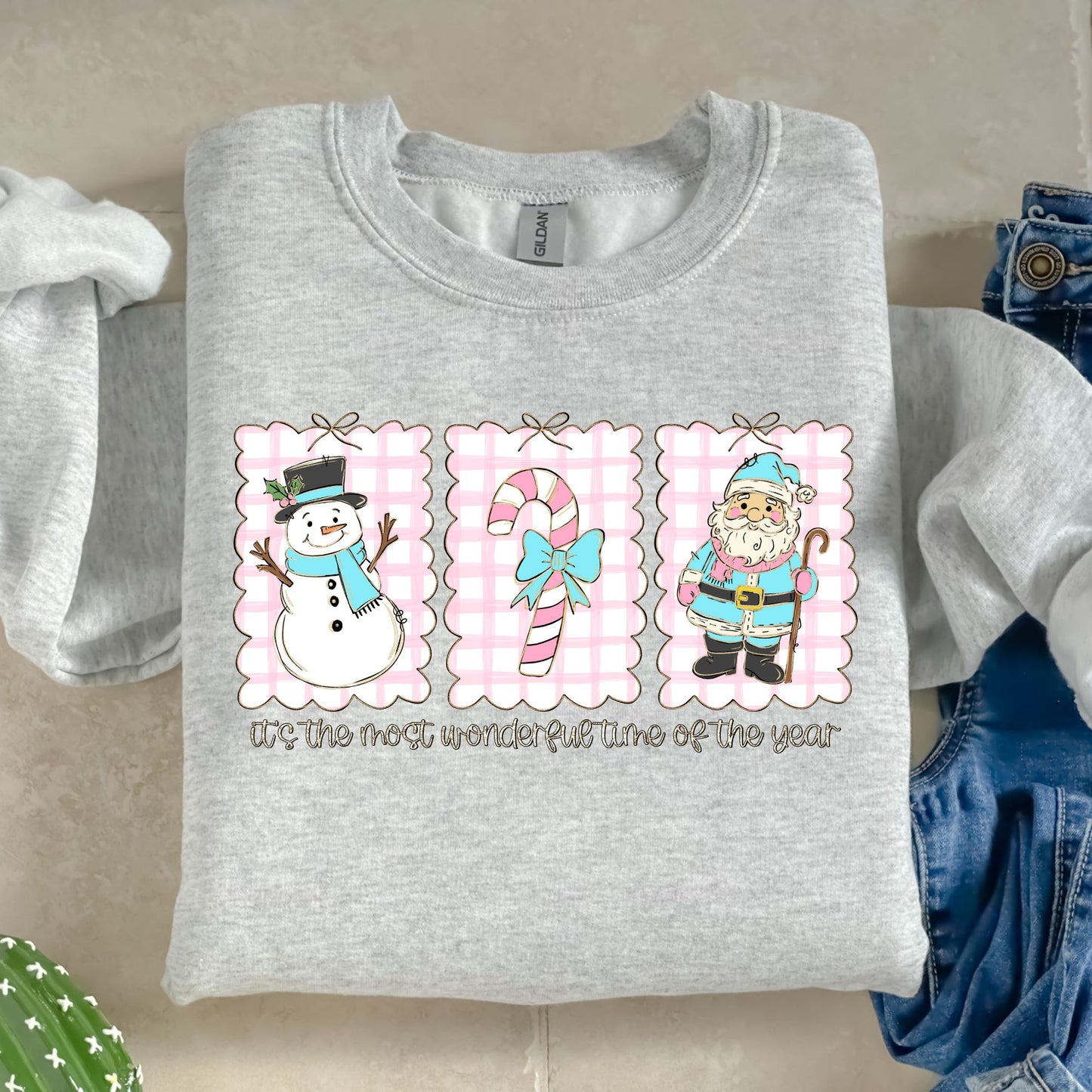 Most wonderful time of the year pink- DTF Transfer