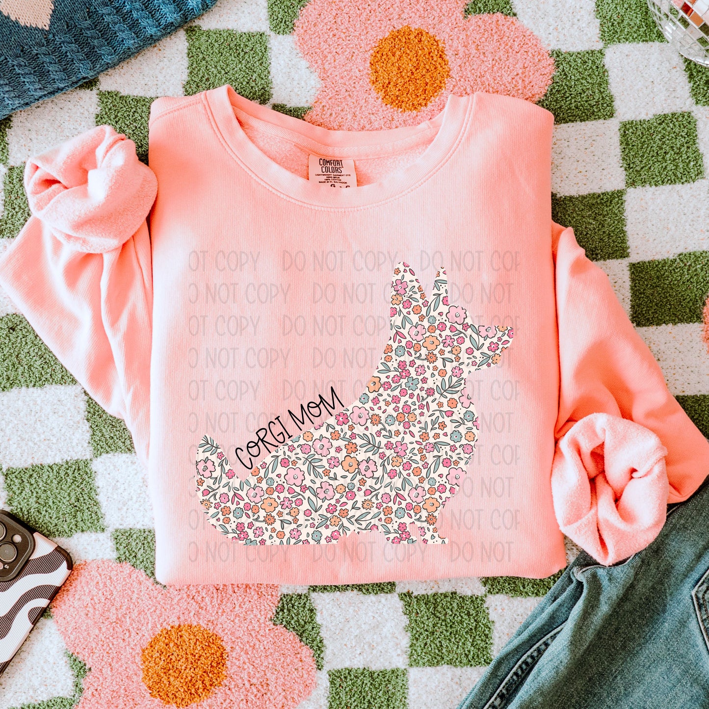 Dog Mom Floral- DTF Transfer