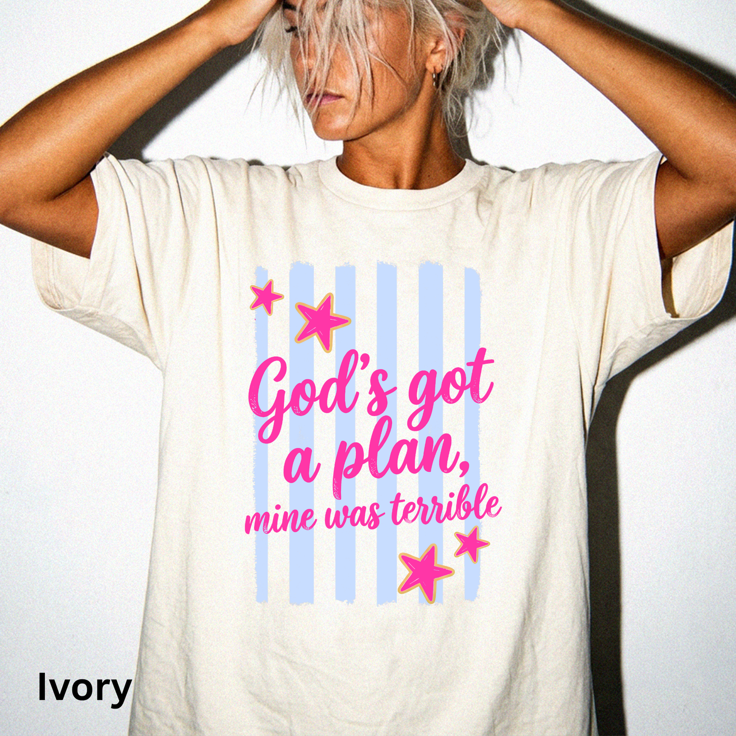 God's Got A Plan Mine Was Terrible - Pink/Lavender