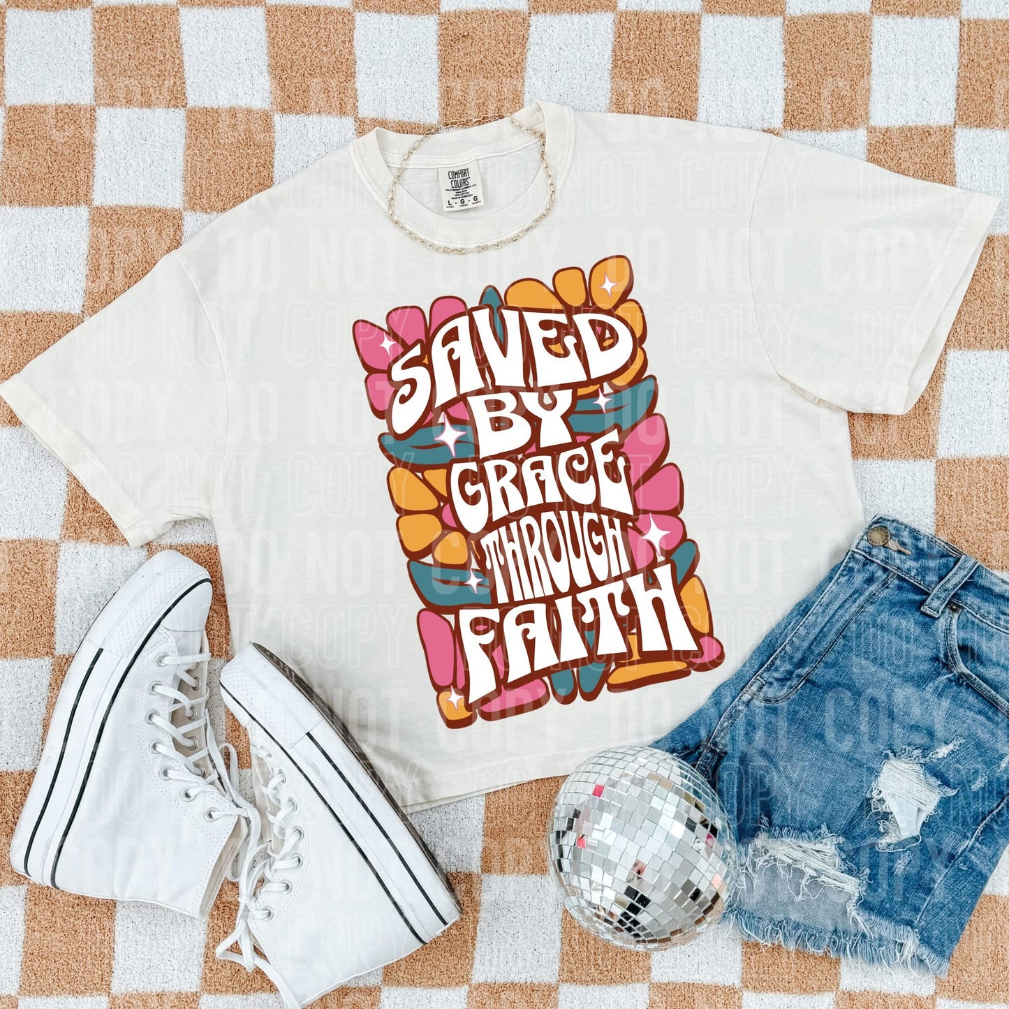 Saved by grace through faith-DTF Transfer