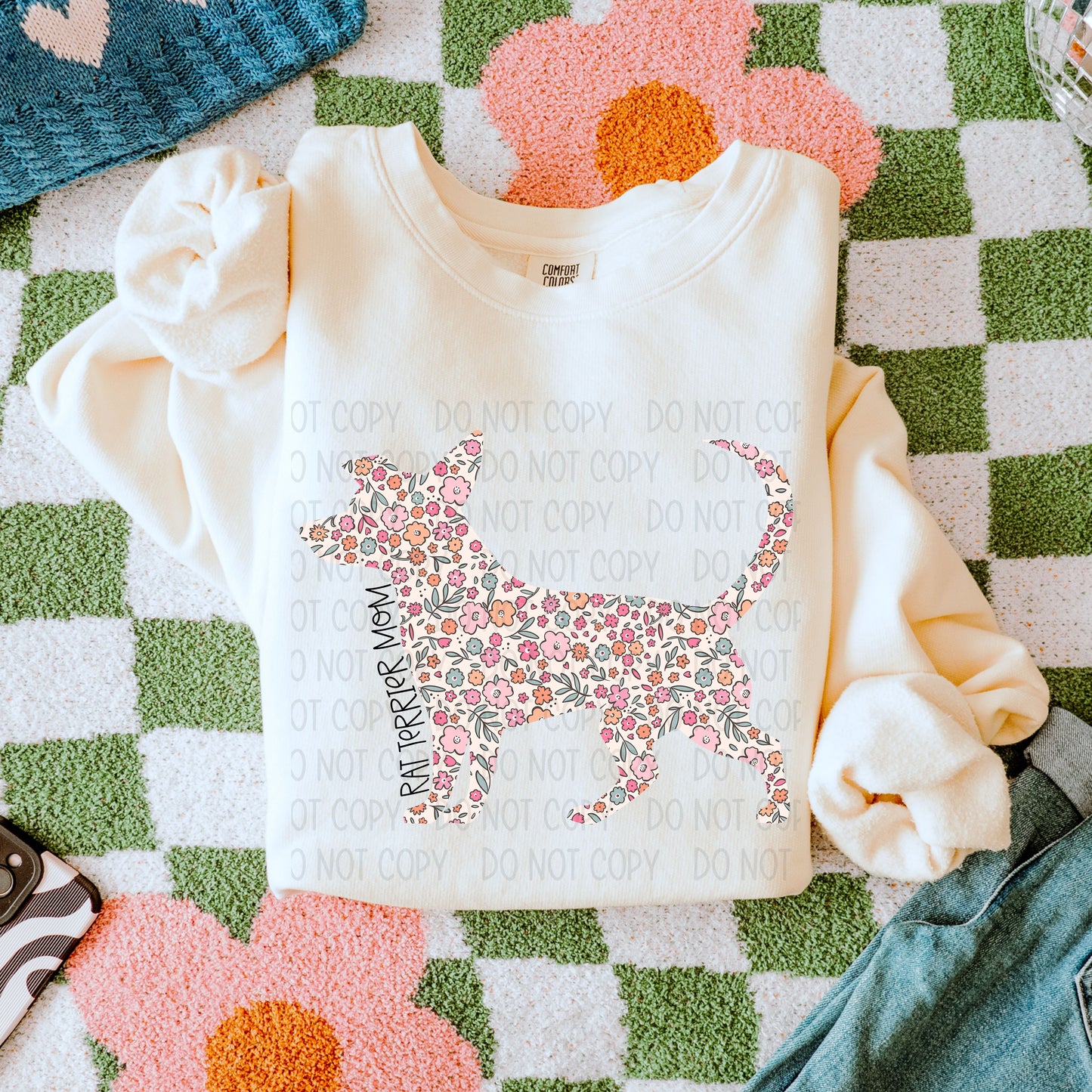 Dog Mom Floral- DTF Transfer