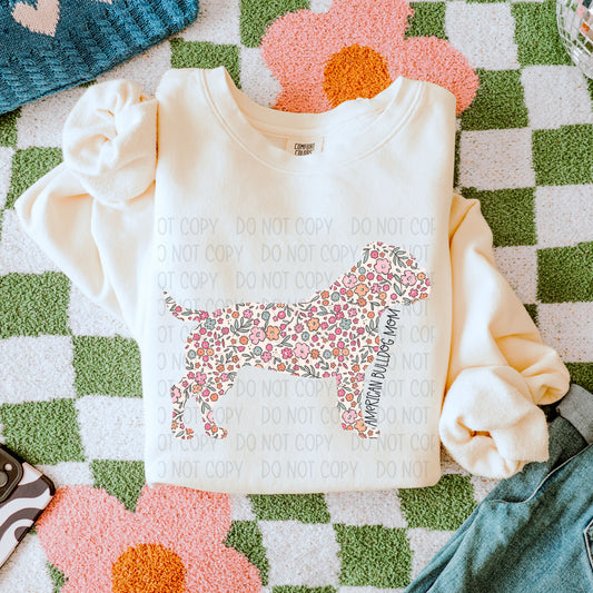 American Bulldog Dog Mom-Comfort Color Sweatshirt