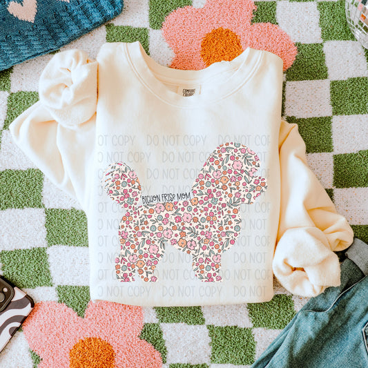 Bichon Frise Dog Mom-Comfort Color Sweatshirt