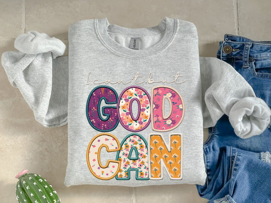 I can't but God can-DTF Transfer