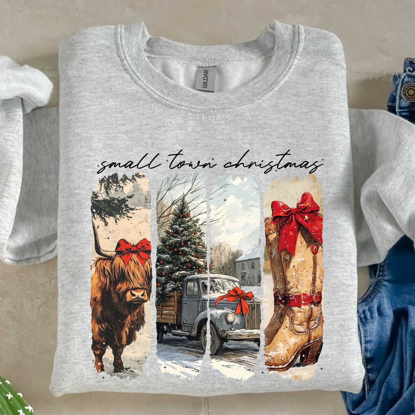 Small town Christmas-DTF Transfer